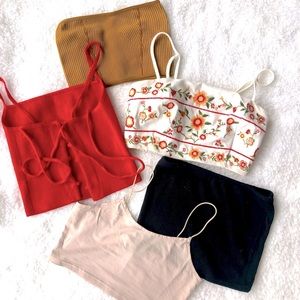 Bundle of cute tank/tube tops S/XS